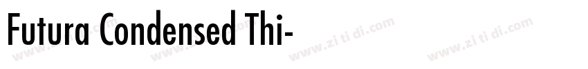 Futura Condensed Thi字体转换